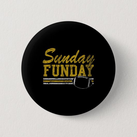 Sonntag Spaß Fußball Fan Männer Frauen Kinder Button (Vorderseite)