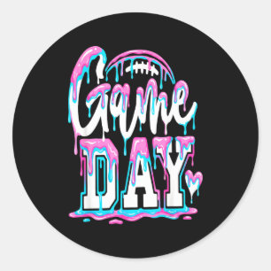 Sonntag Spieltag American Football Funday Fans Mee Runder Aufkleber