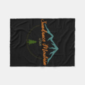 Sonntag und Freitag Utah Abenteuer Skifahren Snowb Fleecedecke (Vorderseite (Horizontal))