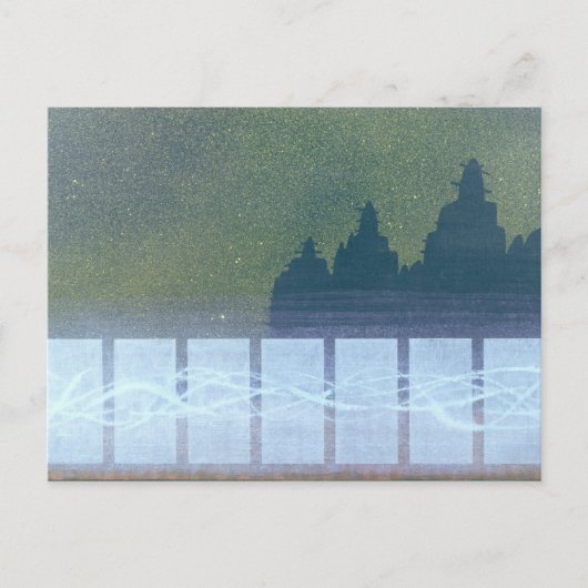 Sonntagabend Djenne Mali Postkarte (Vorderseite)