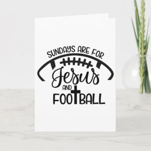 Sonntage sind für Jesus und Fußball - Christlicher Karte