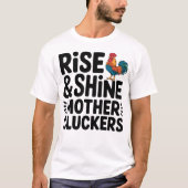 Sonntagmorgen Aufstieg und Mutterklatscher der Shi T-Shirt (Vorderseite)