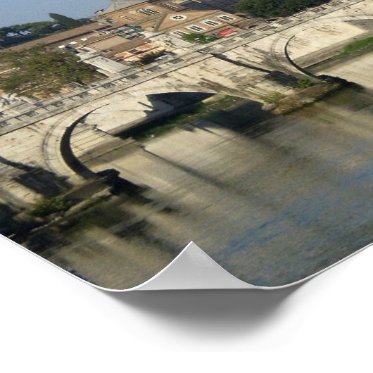 Sonntagmorgen in Rom Poster (Ecke)