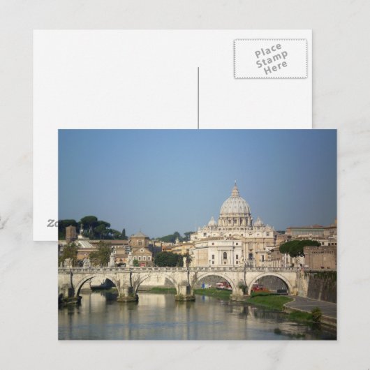 Sonntagmorgen in Rom Postkarte (Vorne/Hinten)