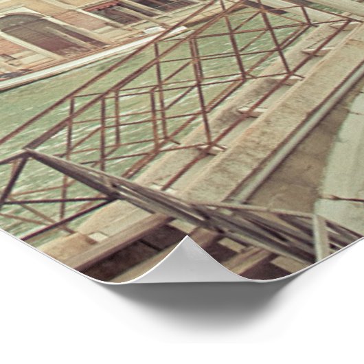 Sonntagmorgen in Venedig Poster (Ecke)