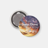 Sonntagmorgen Magnet (Vorderseite/Rückseite)