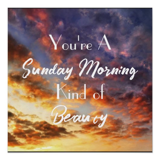 Sonntagmorgen Poster (Vorderseite)