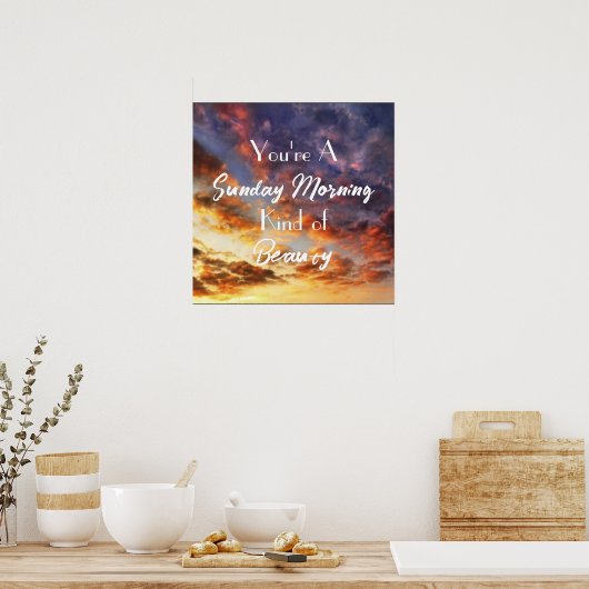 Sonntagmorgen Poster (Küche)