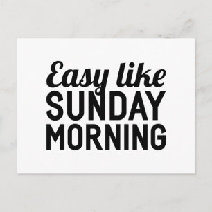 Sonntagmorgen Postkarte