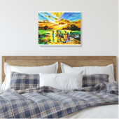 Sonntagmorgen von Ini Brown Leinwanddruck (Insitu (Schlafzimmer))