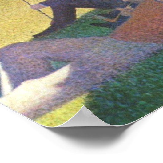 Sonntagnachmittag am La Grande Jatte Poster (Ecke)