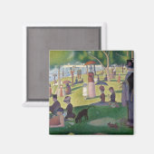 Sonntagnachmittag auf der Insel La Grande Jatte Magnet (Vorderseite/Rückseite)