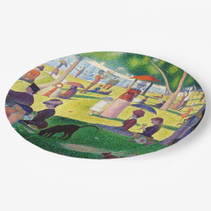 Sonntagnachmittag auf der Insel La Grande Jatte Pappteller