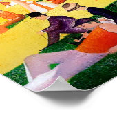 Sonntagnachmittag auf der Insel La Grande Jatte Poster (Ecke)