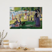 Sonntagnachmittag auf der Insel La Grande Jatte Poster (Küche)