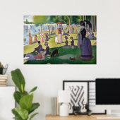 Sonntagnachmittag auf der Insel La Grande Jatte Poster (Heimbüro)