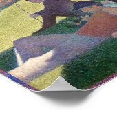 Sonntagnachmittag auf der Insel La Grande Jatte Poster (Ecke)