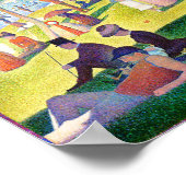 Sonntagnachmittag auf der Insel La Grande Jatte Poster (Ecke)