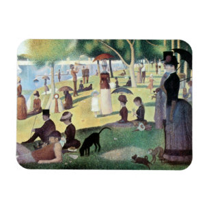 Sonntagnachmittag auf der Insel La Grande Jatte vo Magnet