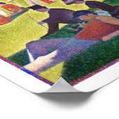 Sonntagnachmittag auf La Grande Jatte von Seurat Poster (Ecke)