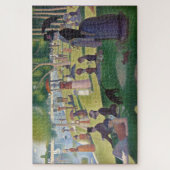 Sonntagnachmittag Seurat Neo Impressionist Malerei Puzzle (Vertikal)