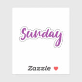 sonntags aufkleber (Blatt)