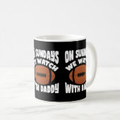 Sonntags beobachten wir mit Daddy Kaffeetasse (VorderseiteRechts)