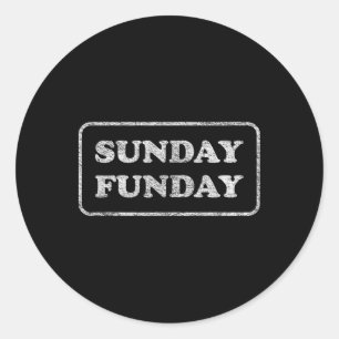 Sonntags-Brunch-Fußball-Sport-Bbq Runder Aufkleber