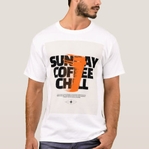 Sonntags-Coffee-Chill - Urban Halftone-Grafik-Zita T-Shirt