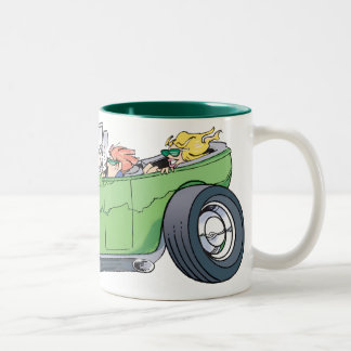 Sonntags-Fahrer-Tasse Zweifarbige Tasse