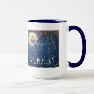 Sonntags-Familie essen Spaß Tasse
