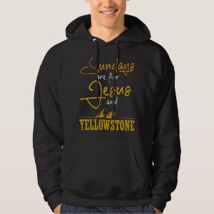 Sonntags gibt es hier die Natur und den Yellowston Hoodie