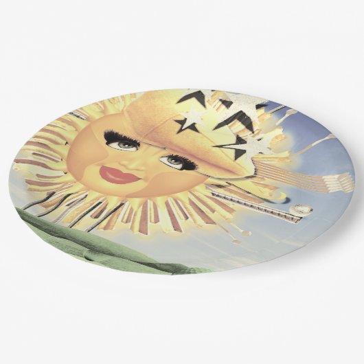 SONNTAGS GOLF! PAPPTELLER (Schrägansicht)