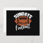 Sonntags ist Fußball Postkarte (Vorne/Hinten)