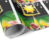 SONNTAGS NACHT FUSSBALL GESCHENKPAPIER (Rolleneckpunkt)