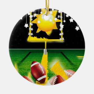 SONNTAGS NACHT FUSSBALL KERAMIK ORNAMENT