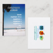 Sonntags-Palme Visitenkarte (Vorne/Hinten)