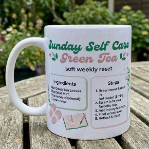 Sonntags-Reset Grüntee-Kalm-Ritual Kaffeetasse