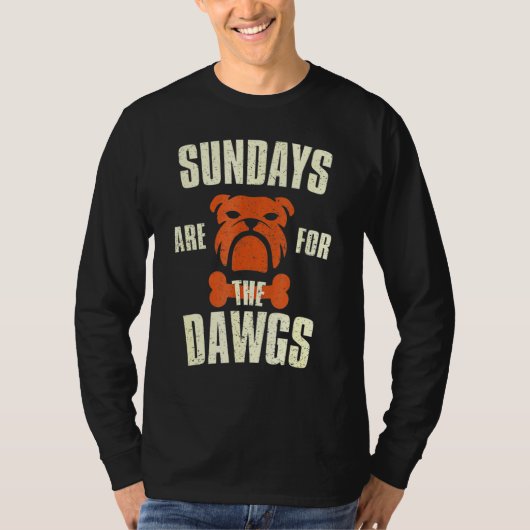Sonntags sind die Hunde T-Shirt (Vorderseite)