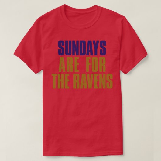 Sonntags sind die Ravens T-Shirt (Design vorne)