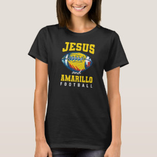 Sonntags sind für Jesus und Amarillo Fußball Texas T-Shirt
