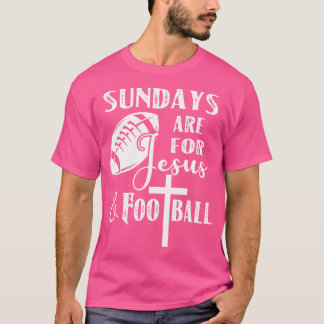 Sonntags sind für Jesus und Fußball lustig Christl T-Shirt
