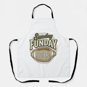 Sonntags-Spaß-Fußball-Vintage-Shirt-Design_1 Schürze