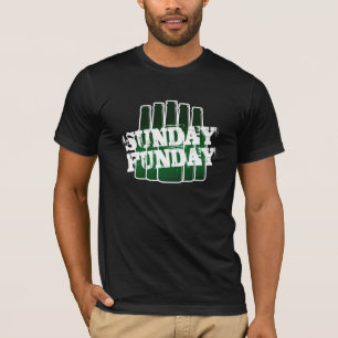 SONNTAGS-SPAß Vintage-Bier-Trinken T-Shirt