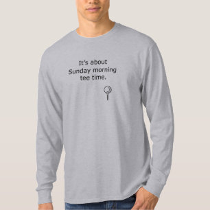 Sonntags-T-Shirt-Zeit-Golf-Entwurf T-Shirt