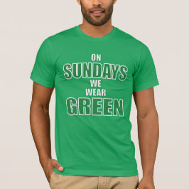 Sonntags tragen wir Grün Philadelphia Football Fan T-Shirt