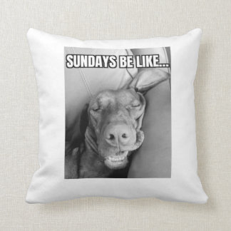 Sonntags wie Vizsla Pillow Kissen