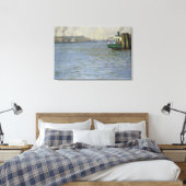 Sonntagsatmosphäre auf der Elbe Leinwanddruck (Insitu (Schlafzimmer))