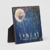 Sonntagsfamilie isst Spaß Fotoplatte (Vorderseite)