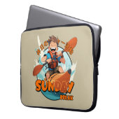 Sonntagspause | 15 Zoll Laptopschutzhülle (Vorderseite Links)